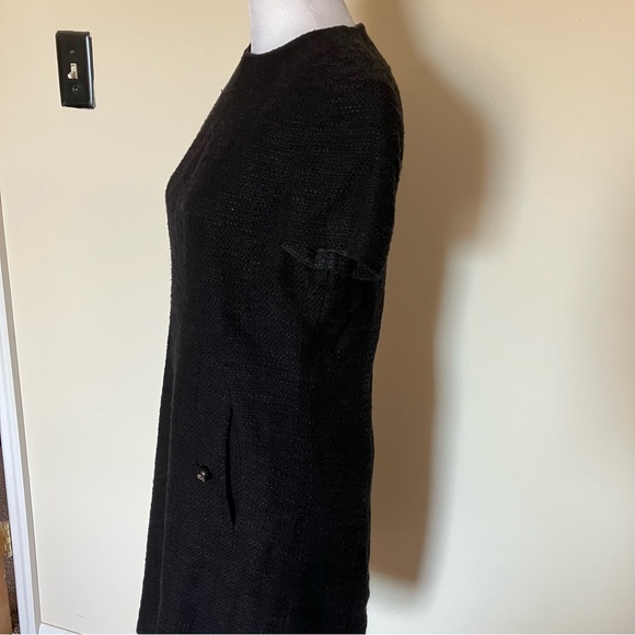 Tory Burch Black Tweed Dress with Pockets size 4 - Picture 4 of 7